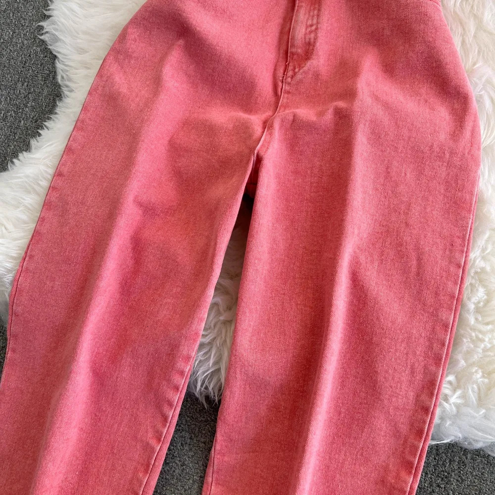 Neploe Vintage Turn-down Collar Sleeveless Bodysuit Korea High Waist Elegant Jumpsuit Safari Style Denim Straight Ropa Mujer 250619