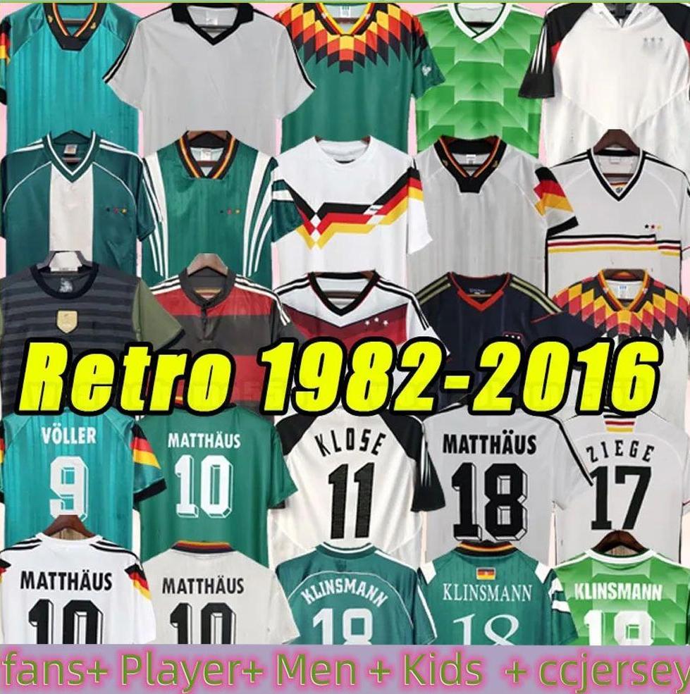 1988 1990 1996 1998 Soccer Jerseys GermanyS Retro Littbarski BALLACK KLINSMANN 2006 2014 16 shirts KALKBRENNER KAHN1996 2004 Matthaus Hassler Bierhoff KLOSE