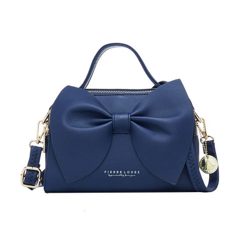 DHSM Handbag Korean Version Bow Shoulder Crossbody Fashionable Women's Bag Autumn Winter Large Capacity Wallet