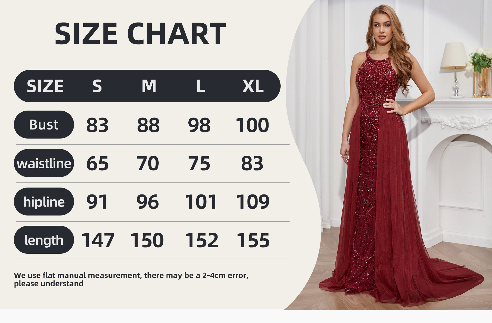 Prom toast dress new wine red hanging neck sexy high-end evening dress women's high-end cocktail party gauze tail prom dress prom dress