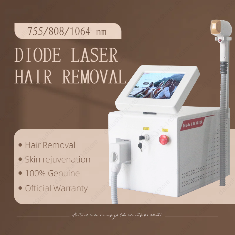 808nm Diode Permanent Hair Remove 3 wavelengths Fast Depilation Painless Follicle Penetration Skin Rejuvenation Device