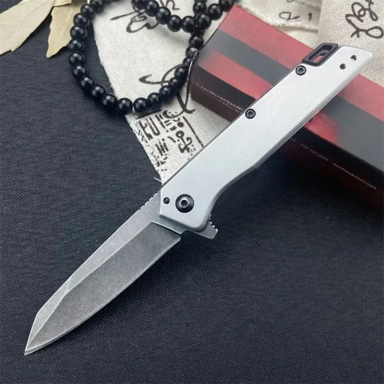 KS 1365 Misdirect Pocket Folding Knife 8Cr13Mov Titanium Coating Blade Aviation Aluminum Handle Outdoor Tactical Survival Knife EDC Tool