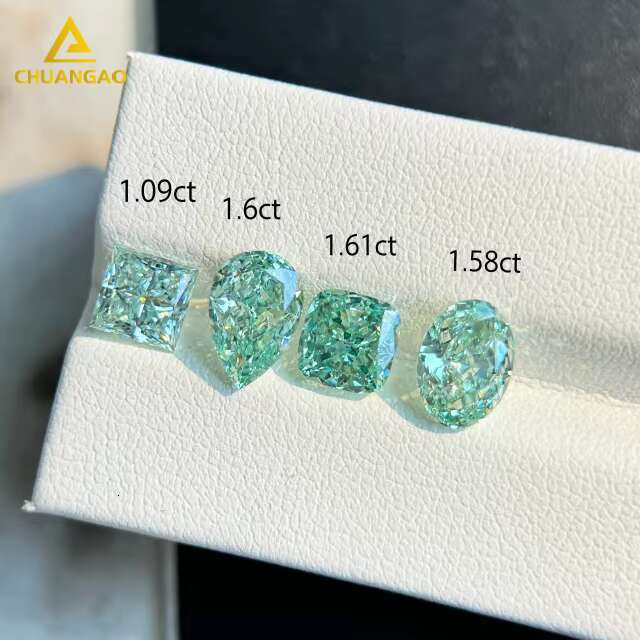 IGI Certificated Radiant Cut Lab Grown Diamond 1-1.99CT Green CVD HPHT Lab Diamond in India
