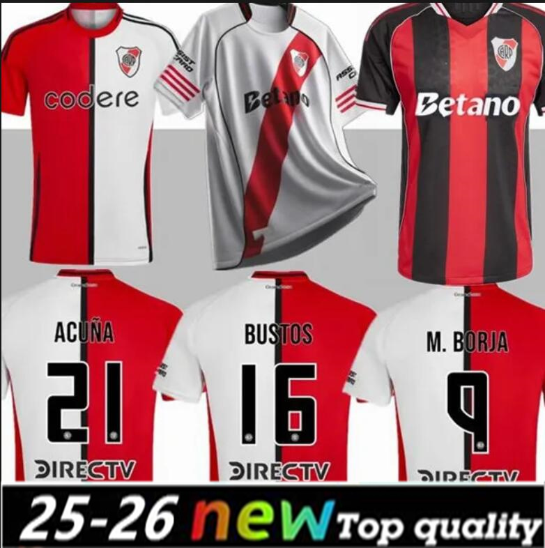 25/26 River Plate soccer jerseys men set kids kit 2024 2025 Camiseta de futbol DE LA CRUZ BELTRAN BORJA SOLARI SIMON football shirt Fans Player version home