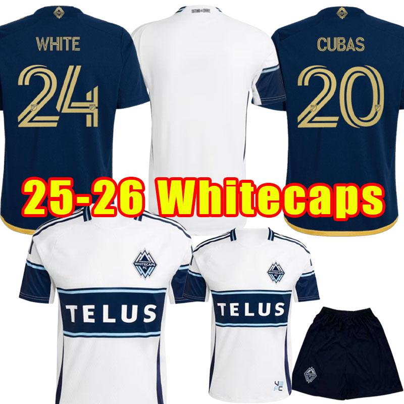 2025 2026 Vancouver Soccer jerseys Whitecaps home away men kids full kits fans player version 25 26
