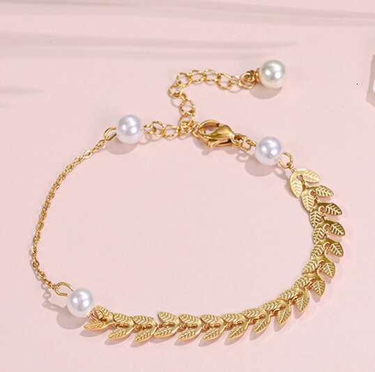 DHgarget Fashionable Summer Popular Beach Accessories High Grade Chains With Gold Plated Multilayer Feet Decorations Metal Wheat Ears As A Gift For Be
