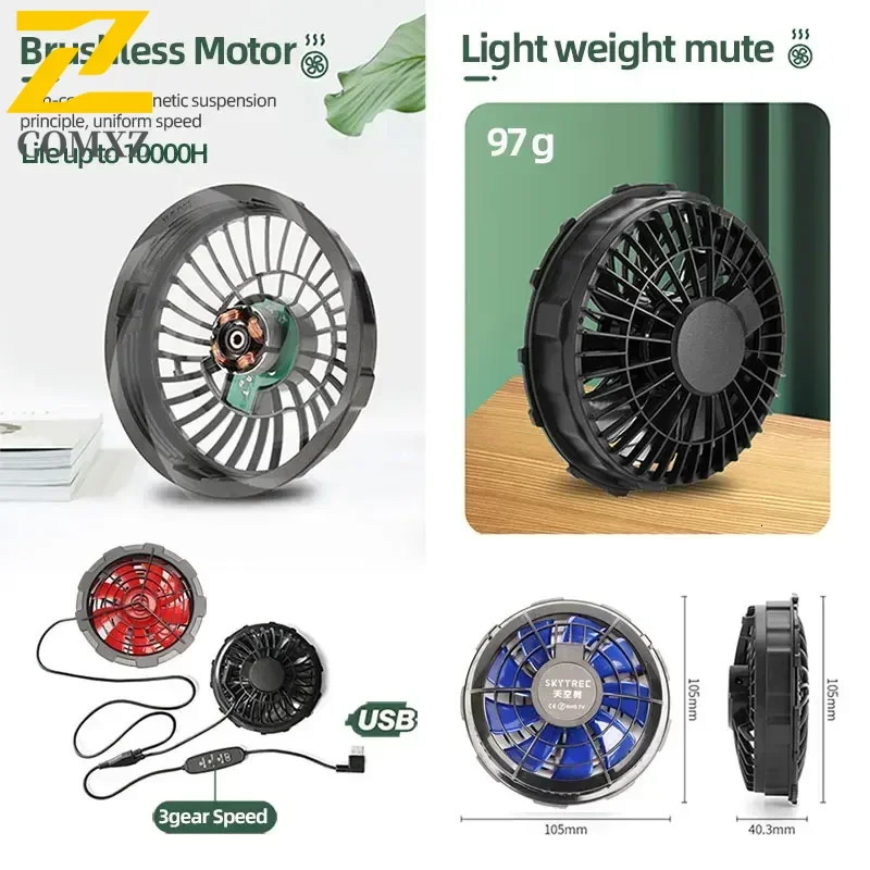 Cool Jacket Mens Weather Work Fan Coat USB Refrigeration Air Conditioning Clothes Womens Body Cooling Fishing Clothes Vest 250619