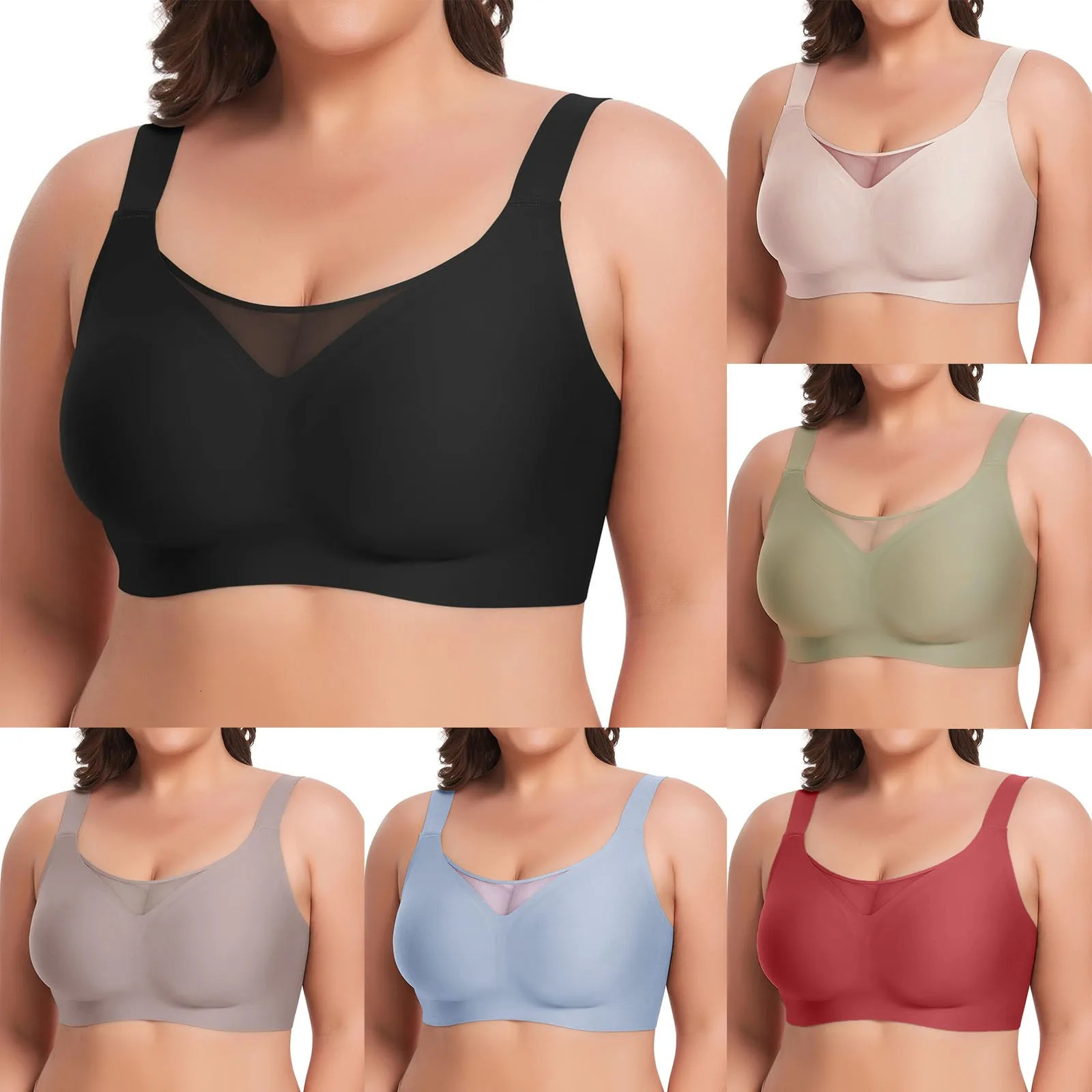 Bras for Women Pack Non Wired Bra Womens Padded Full Cup Without Underwire With Padding Seamless Bustier Bralette 250609