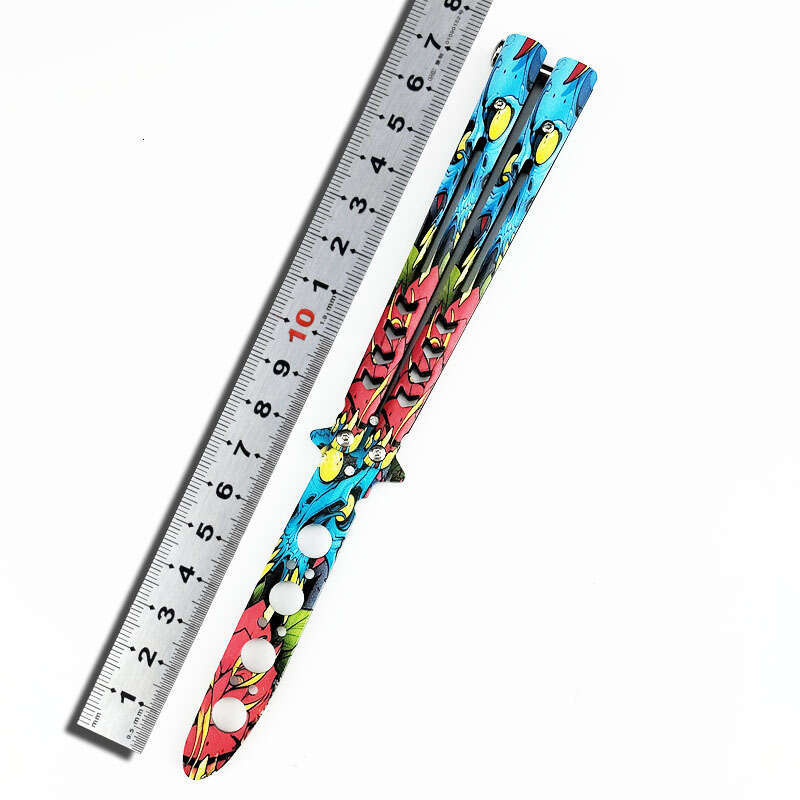 CSGO Butterfly Portable Folding Beginner Practice Unsharpened Outdoor All-Steel Peripheral Game Toy Throwing Knife