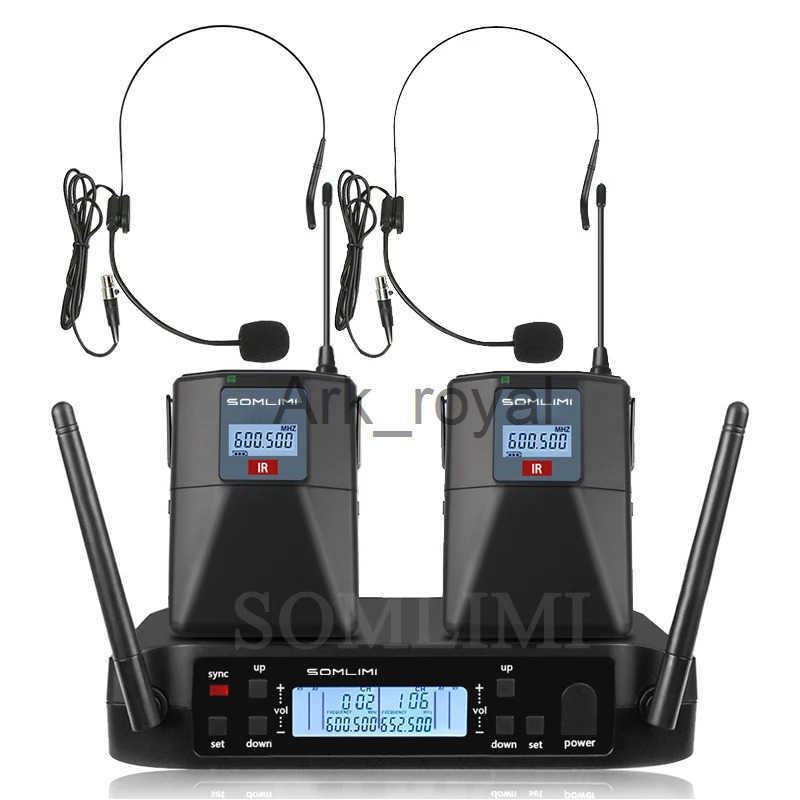 SOMLIMI GLD58 Microphone Wireless Professional UHF System Handheld Mic For Stage Speech Wedding Show Band Home Party Church J250620