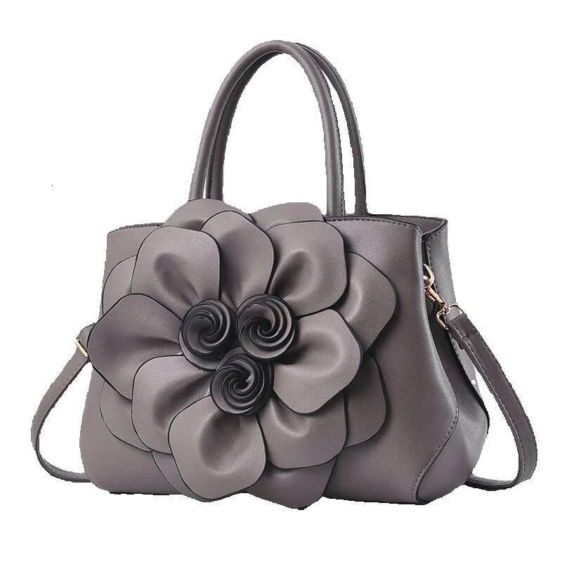 Free Shipping 2025 New Designer Bag Fashionable And High-quality Shopping Bag High-end Simple And Elegant Rose Large Capacity Women's Single Shou