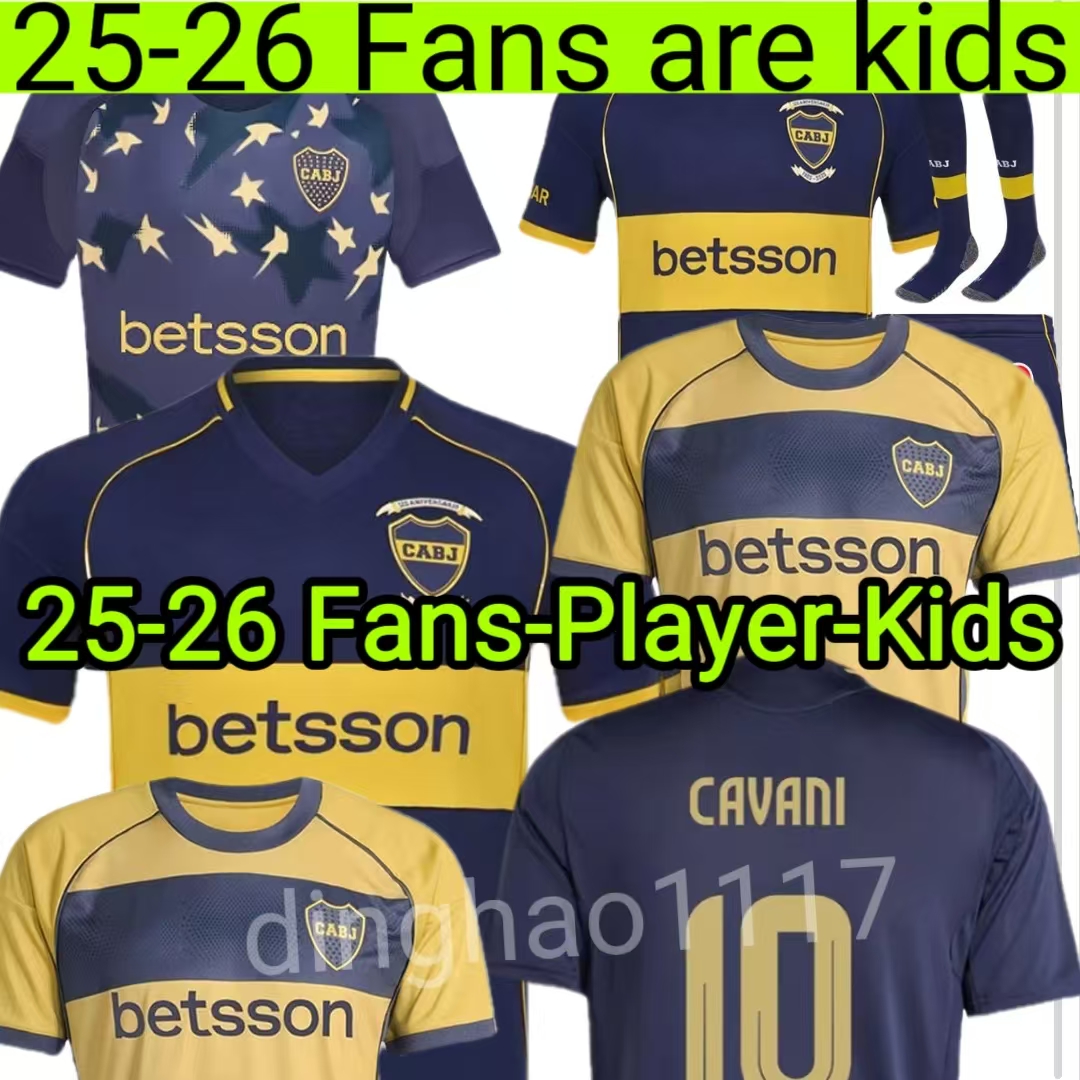2025 2026 BoCa JuNiOrs soccer Jerseys CUp CAVANI GIMENEZ M.MERENTIEL ZENON AGUIRRE BLONDEL LEMA ZEBALLOS Goalkeeper Men kids kits 25 26 football shirts