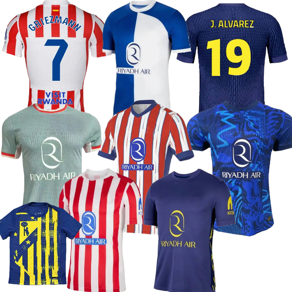 120th Anniversary atletico madrids soccer jerseys 24 25 26 GRIEZMANN CORREA J.ALVAREZ GALLAGHER R.DE PAUL M.LLORENTE KOKE LE NORMAND 2024 2025 2026 football shirts