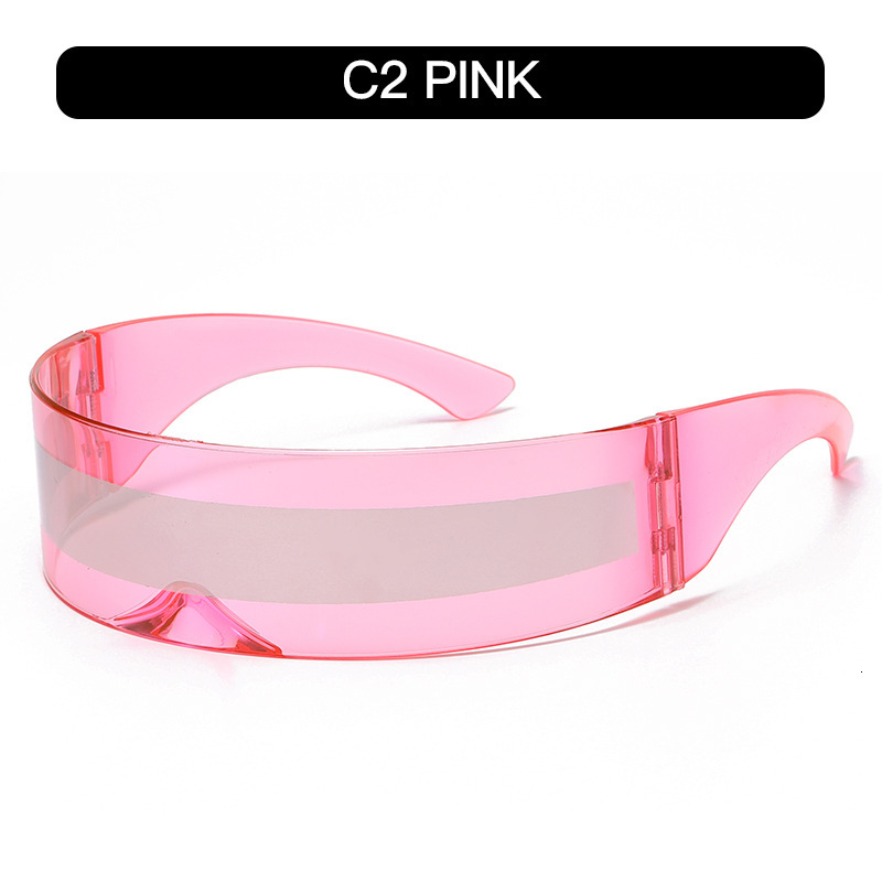 Luxury Designer sunglasses Cyberpunk Holographic Monolithic Sunglasses UV400 Polarized with Neon Disco Accents Influencer Trending Statement Eyewear