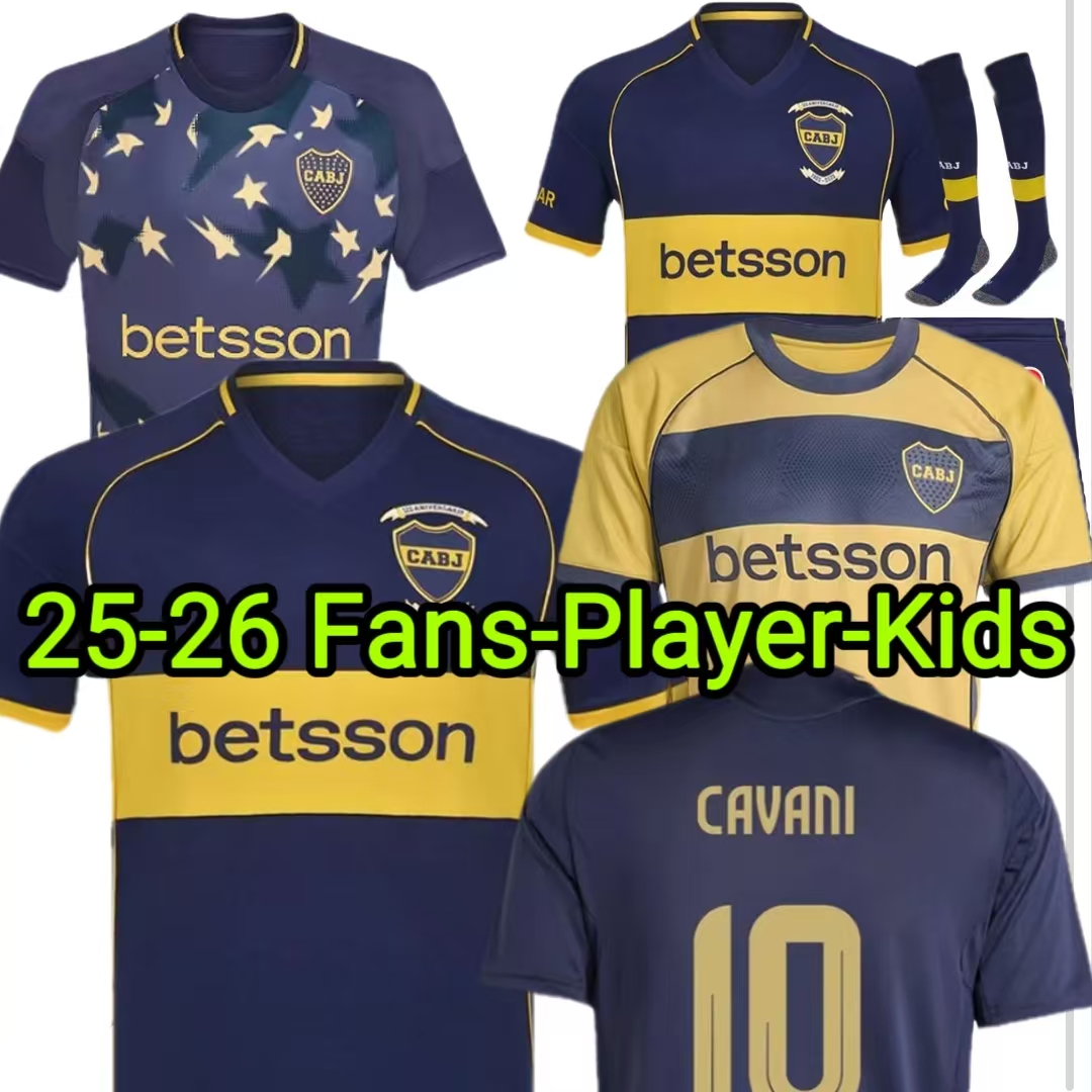 2025 2026 BoCa JuNiOrs soccer Jerseys CUp CAVANI GIMENEZ M.MERENTIEL ZENON AGUIRRE BLONDEL LEMA ZEBALLOS Goalkeeper Men kids kits 25 26 football shirts