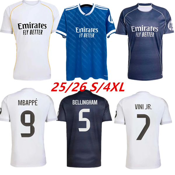 2025/26 BELLINGHAM Finals soccer jerseys MBAPPE VINI JR fans version CAMAVINGA MODRIC TCHOUAMENI VALVERDE men full sets football shirts