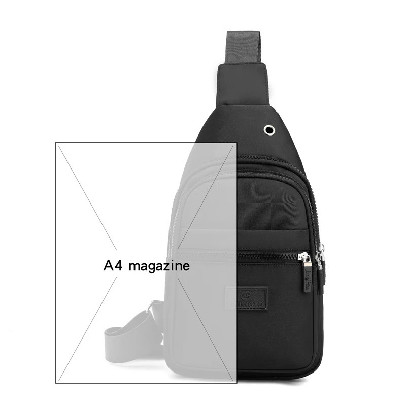 Womens Chest Bag Pure Color Nylon Good Quality Shoulder Casual Crossbody Fashion Female Bag 250614