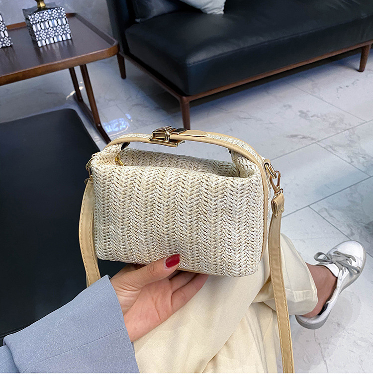 Free Shipping 2025 New Designer Bag Fashionable And High-quality Shopping Bag Multifunctional Crossbody Bag Simple And Fresh Straw Woven Single Should