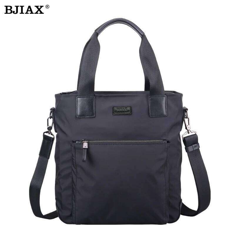 BJIAX Korean Book Men Business Handbag Vertical Casual Crossbody Shoulder Men's Bag Oxford Cloth