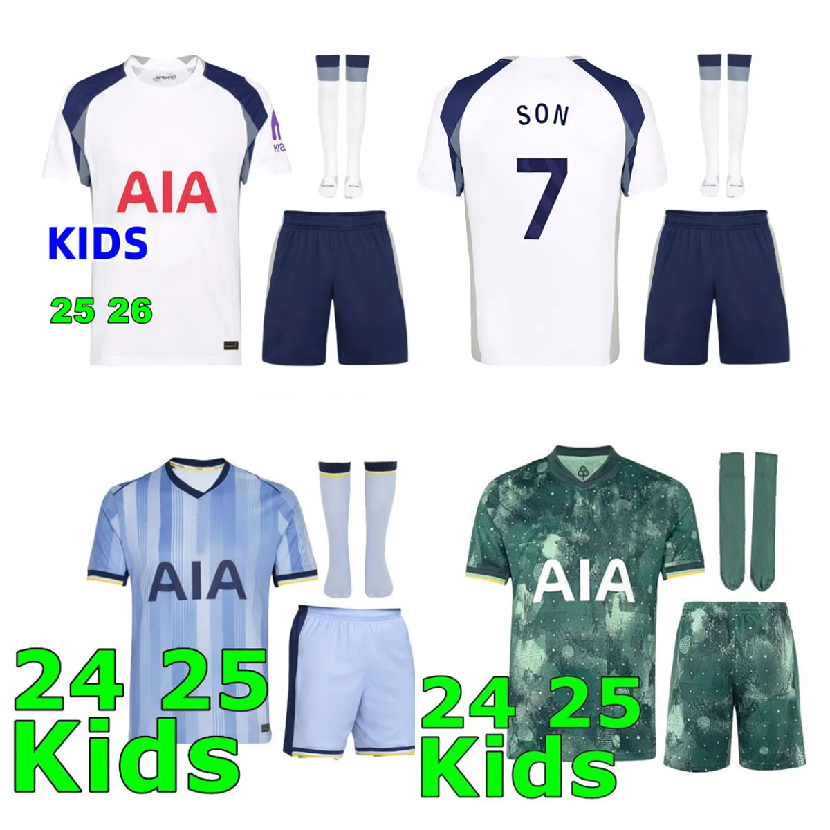 24 25 26 SON RICHARLISON MADDISON kids football kits COYS 2024 2025 THFC Football Jersey