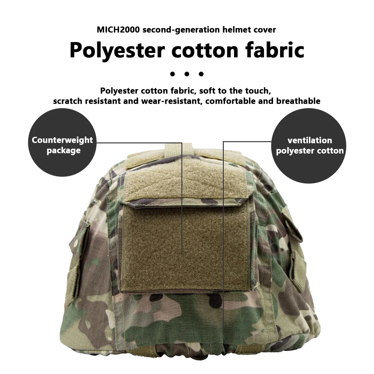 Tactical Helmet Camouflage Cover For MICH 2000 Airsoft Paintball Scratchresistant proof Accessories 250611