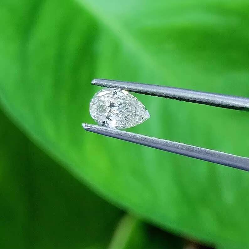 IGI White Pear Cut 6.25 Ct Lab Diamond F VS2 Clarity Loose Calibrated Lab Created Diamonds for Jewelry Making