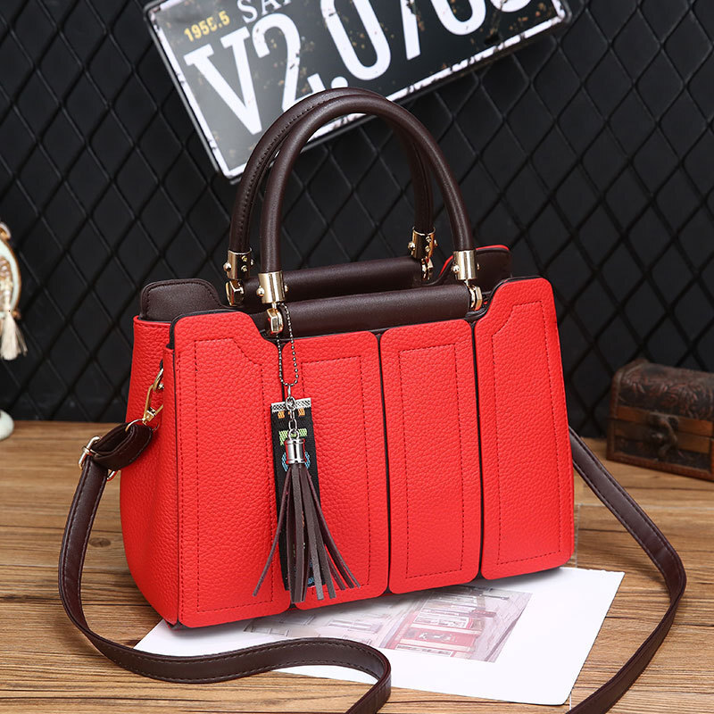Free Shipping 2025 Summer New Designer Bag Fashionable And High-quality Shopping Bag High-end Solid Color Leather Women's Shoulder Handbag