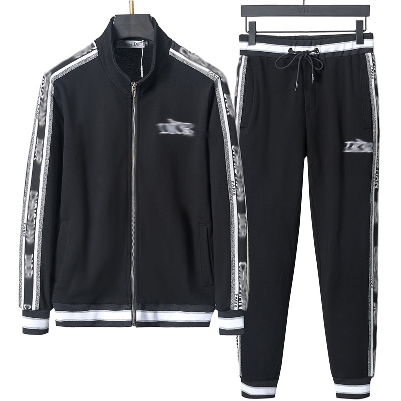 Mens Designer Tracksuits Luxury Set: Cardigan Sweatsuit, Slim-Fit Pants, Casual Tennis Sport Fashion Sweat Suit A15