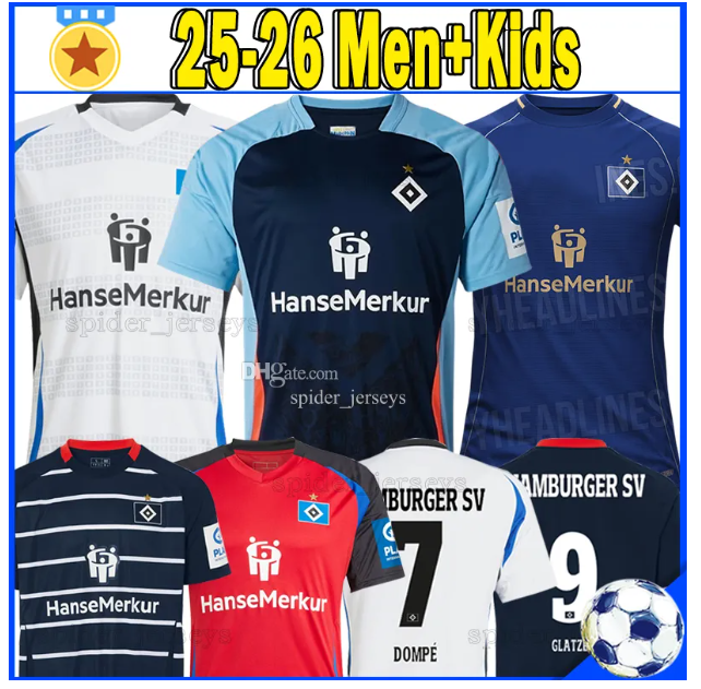 24 25 26 Hamburger SV Soccer Jerseys Retro 1983 84 Home Football Shirts GLATZEL SELKE PHERAI ELFADLI DOMPE 2024 2025 2026 HSV BALDE JATTA Men Uniforms Kids kits sets