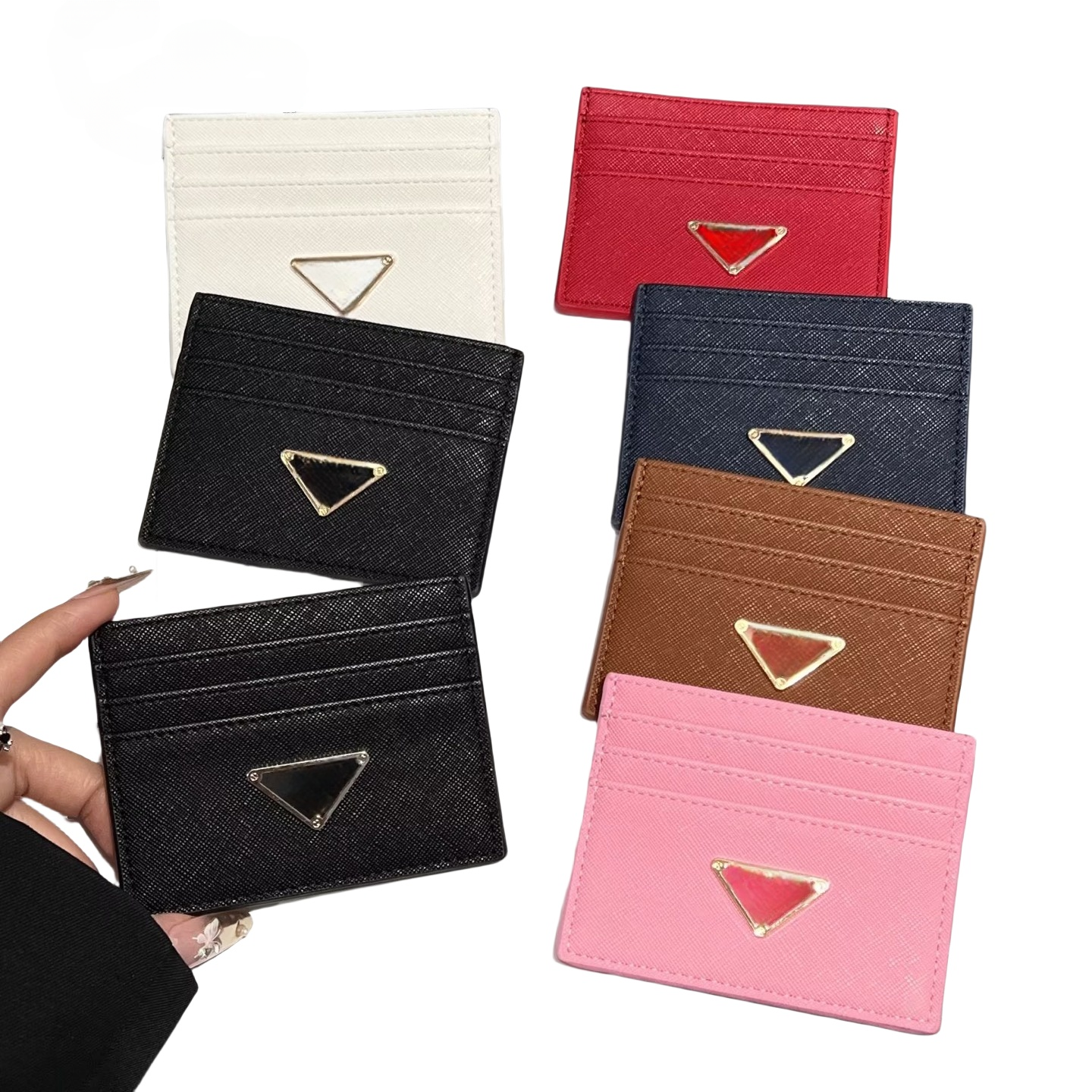 cardholder Designer wallet card holder Luxury women men leather Card bag classic Mini Bank wallet small ultra thin Coin Purse Key pouch Wallet cardholder wholesale