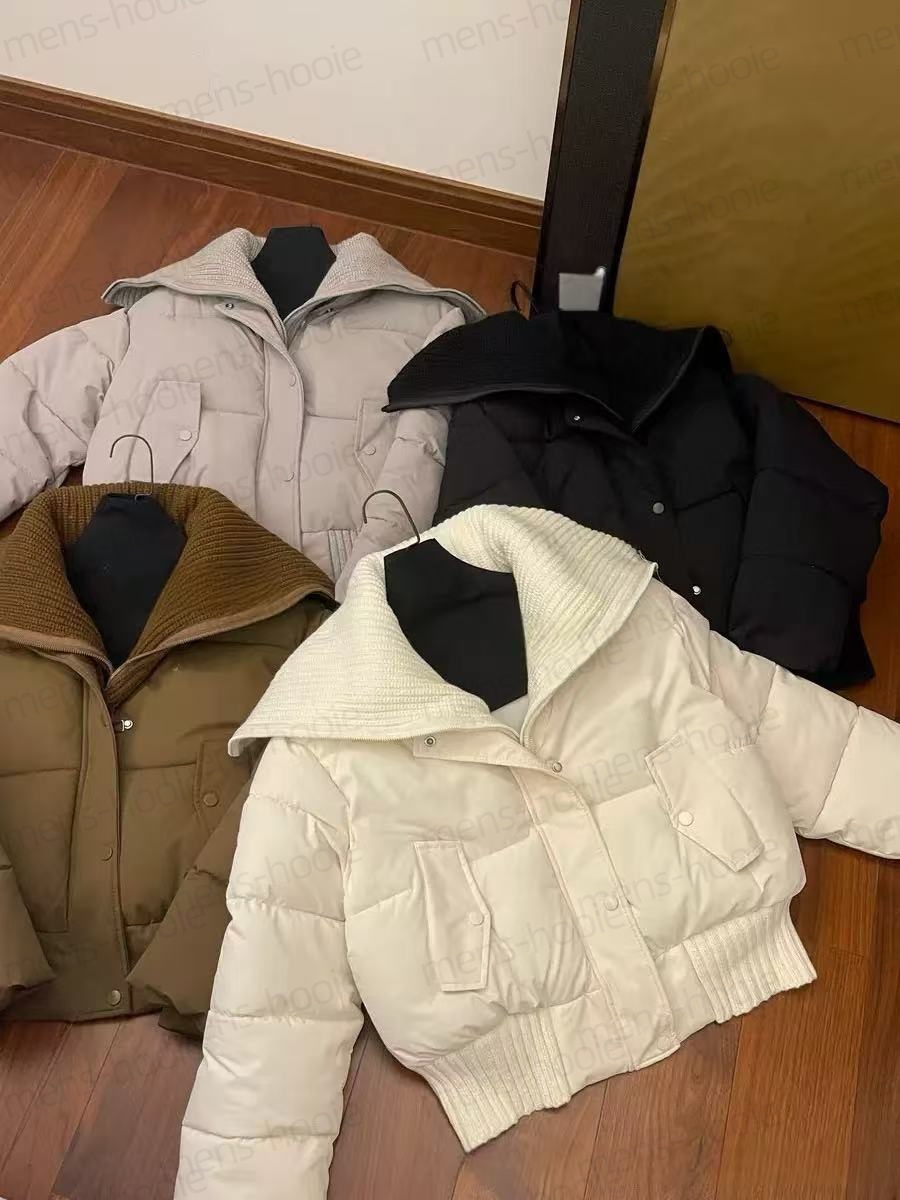 Winter women's down jacket designer women's coat high-quality stand up collar short thick top winter down casual women's jacket
