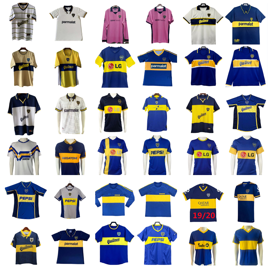 BOCA JUNIORS retro soccer jerseys MARADONA 1981 1992 1994 1995 1996 1997 1998 1999 2000 2001 2002 2003 2004 2005 2006 vintage football shirts 81 82 94 95 96 97 98 05 06 09 10