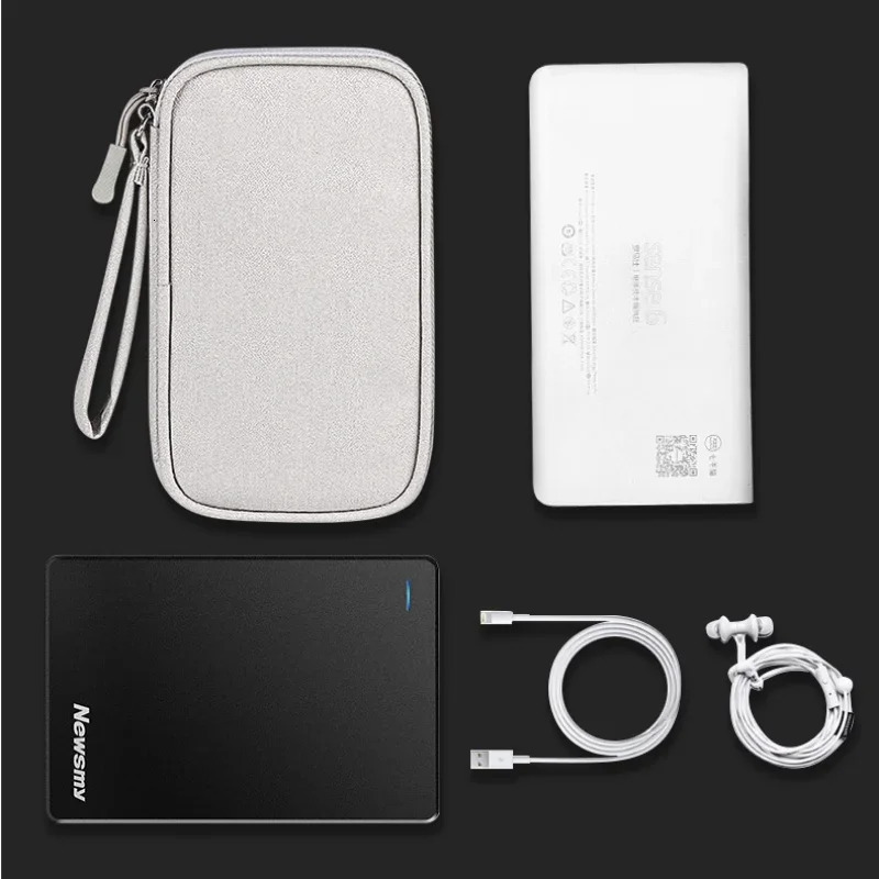 Portable Cable Organizer Waterproof Storage Bag for Power Bank Digital Case Earphone Oxford Cloth Holder 250612