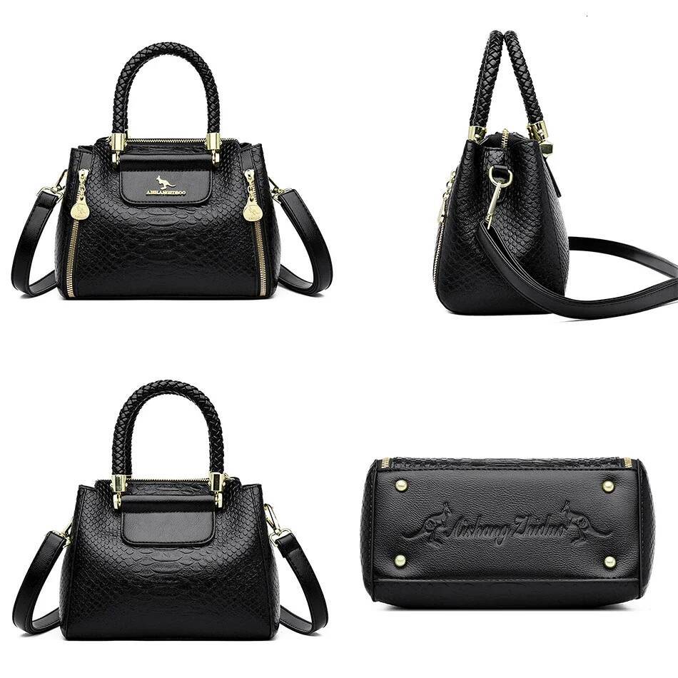 DHGM Fashion Crossbody for Designer Ladies Purses and Handbags High-quality Soft Leather Women Shoulder Messenger Bags Sac