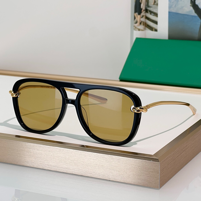 Designer Pilot Sunglasses Womens Mens Knot Metal Square Eyewear B1391 Luxury Sunglasses Outdoor Goggles UV400 Protection Glasses With Box