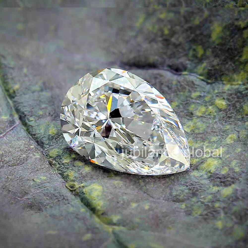 IGI White Pear Cut 6.25 Ct Lab Diamond F VS2 Clarity Loose Calibrated Lab Created Diamonds for Jewelry Making