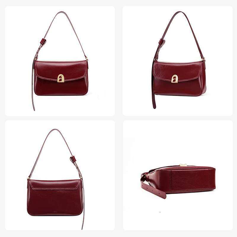 LA FESTIN Women's Bag 2024 Trend Ladies Shoulder Crossbody Large Capacity Leather Fashion Messenger Bag A-Line Door