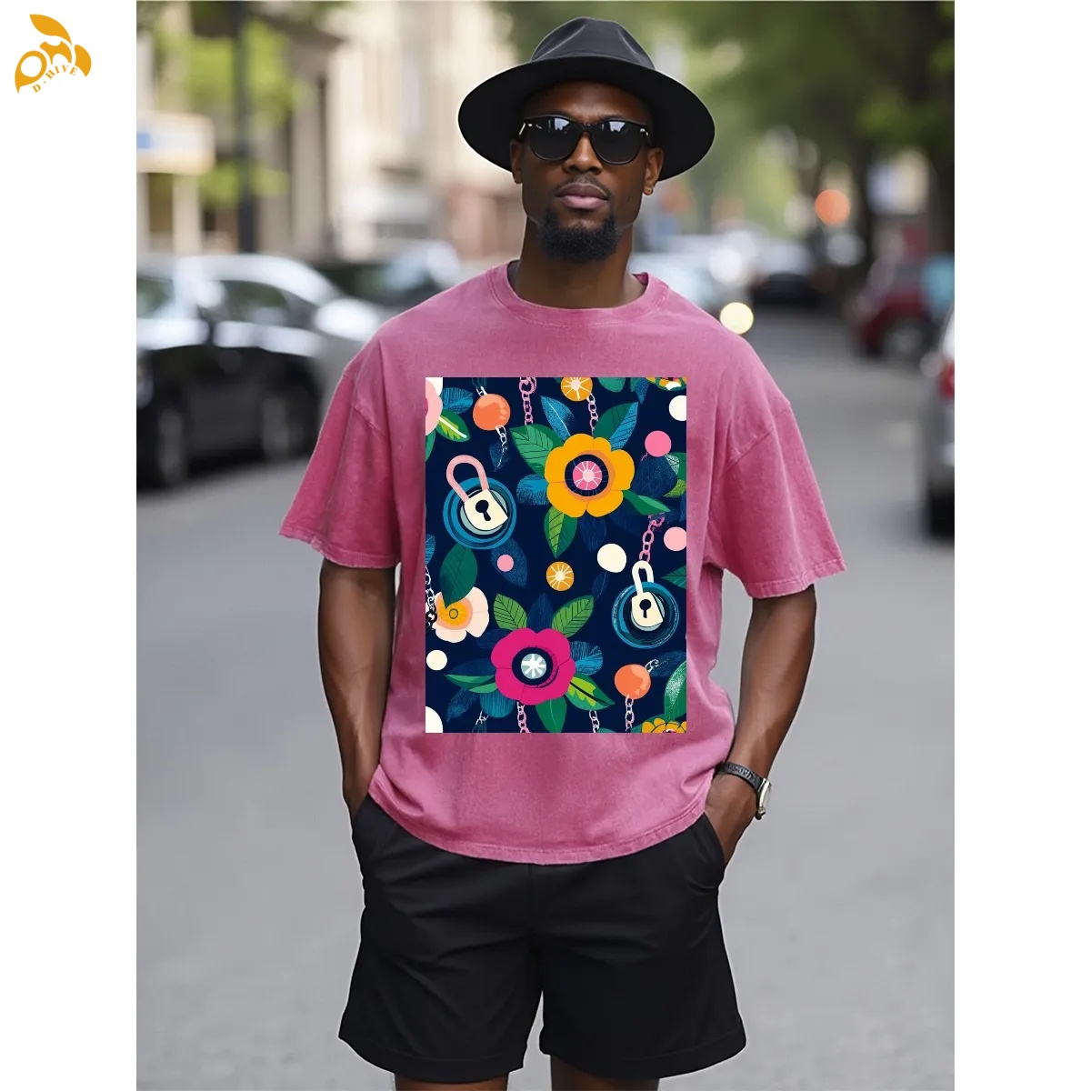 free shipping of customized American General Heavyweight T-shirt DTG with exquisite patterns from US