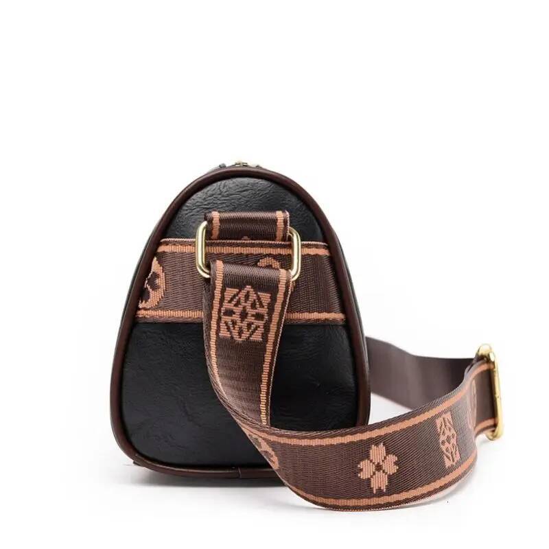 DHGM Casual Handbag Soft Leather Shoulder Crossbody Bags for Women New Fashion Print Ladies Messenger Tote Bag Sac A Main