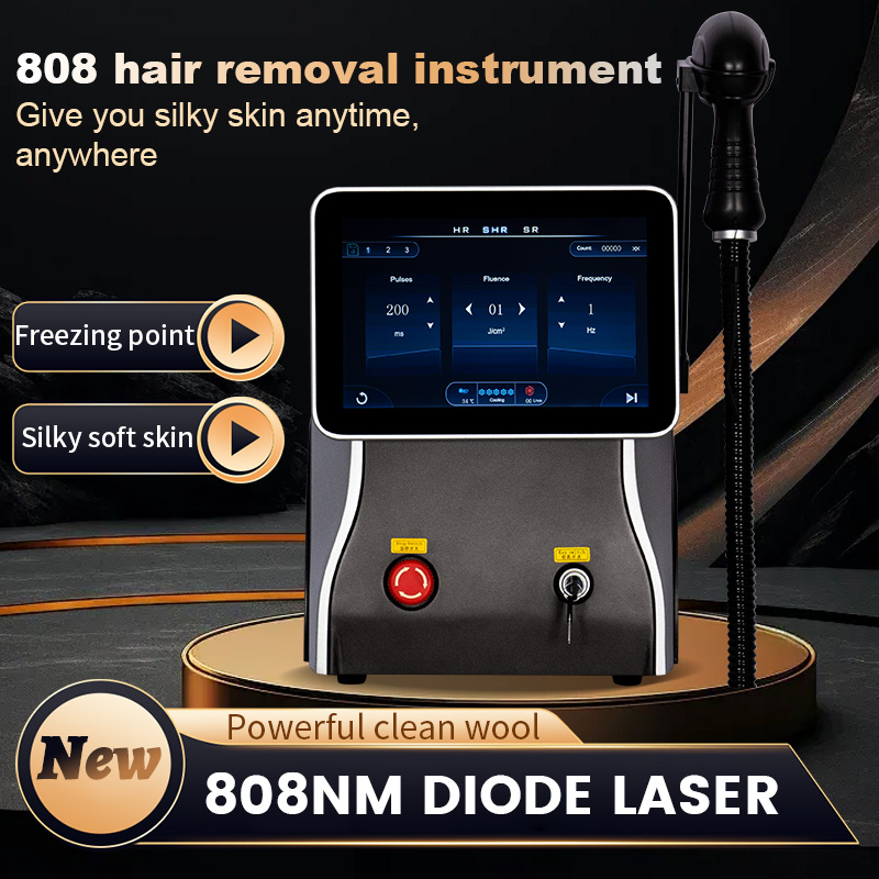 New Diode Laser755nm 808nm 1064nm 3 Wavelengths Hair Removal Machine Cooling Head Painless Laser Epilator Face Body Hair Removal