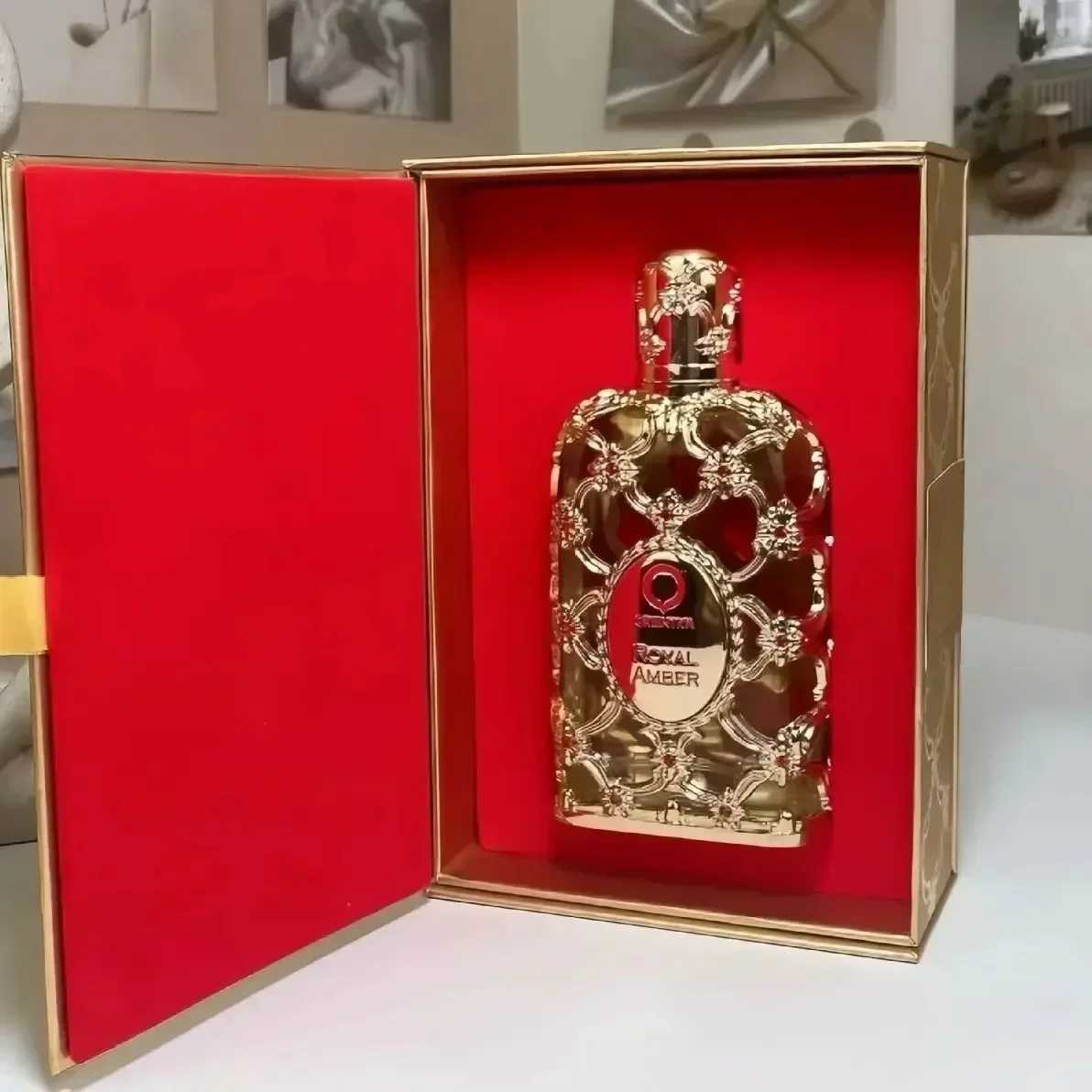 Orientica Royal Amber Rouge Oud Saffron Men Women Eau De Spray Unisex Neutral Glass Bottle Rose Cologne Long-lasting Scent W250620
