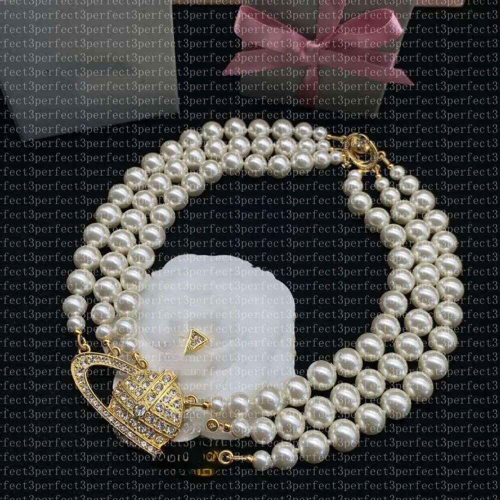 Women Jewelry Metal Fashion Designer Pearl necklace Gold Necklace Exquisite accessories Festive exquisite gifts Valen top