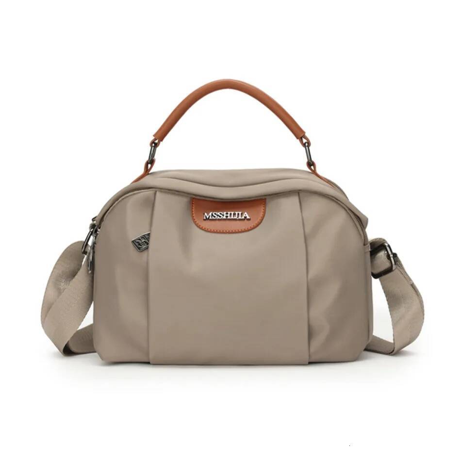 DHGM Casual Solid Messenger Waterproof Nylon Shoulder Crossbody Bags for Women 2025 Ladies High Quality Purses and Handbag