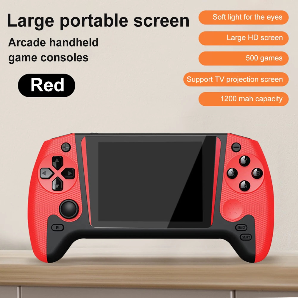 Retro Handheld Game Console 35inch LCD Screen 1200mAh Gaming Nostalgic for Kids Adults Single Player 250612