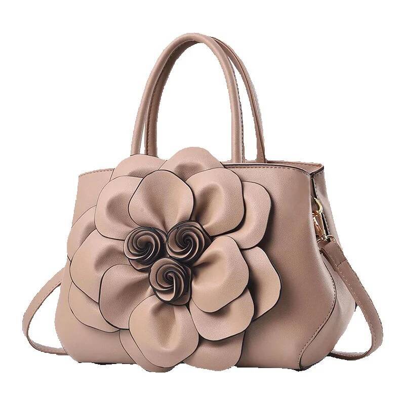 Free Shipping 2025 New Designer Bag Fashionable And High-quality Shopping Bag High-end Simple And Elegant Rose Large Capacity Women's Single Shou