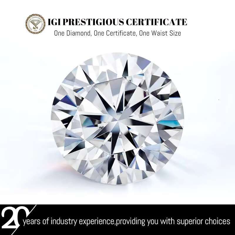 IGI GIA Certified Laboratory Diamonds D E F Color 6ct 6.5ct 7ct 8ct Wholesale Round Cut CVD HPHT Laboratory Grown Diamonds