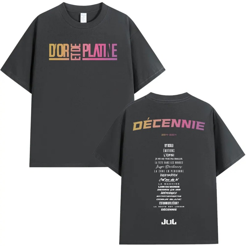 Rapper Jul Graphic T Shirt Men Women Clothing Fashion Hip Hop T-shirt Casual High Quality Cotton Short Sleeve Oversized T-shirts