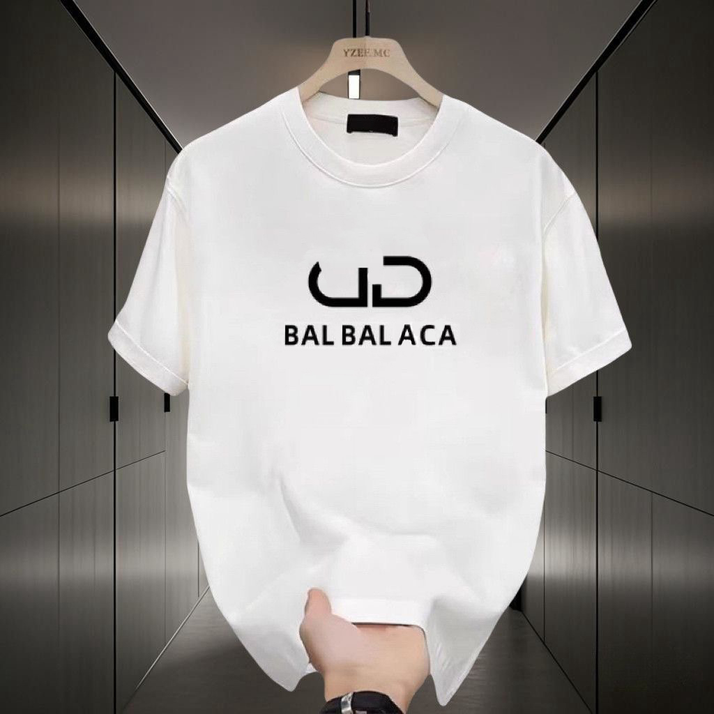 Men's T-Shirts designer t-shirts summer fashion simplesolid black letter printing Tshirts couple top white men shirt casual loose women tees Men's Tees & Polos