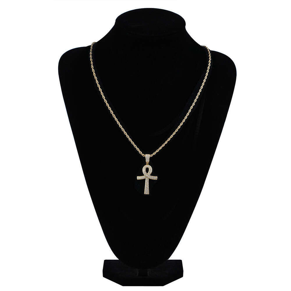 Trendy Necklace Anhe Key Cross Pendant Chain