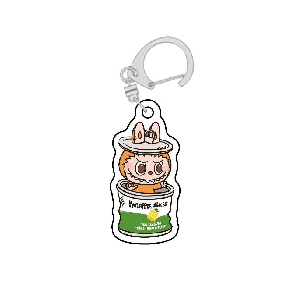 Cute Free Delivery Designer Keychain Labubu Little Sheep Keychain Acrylic Pendant Backpack Decoration HD Transparent Keychain Customization